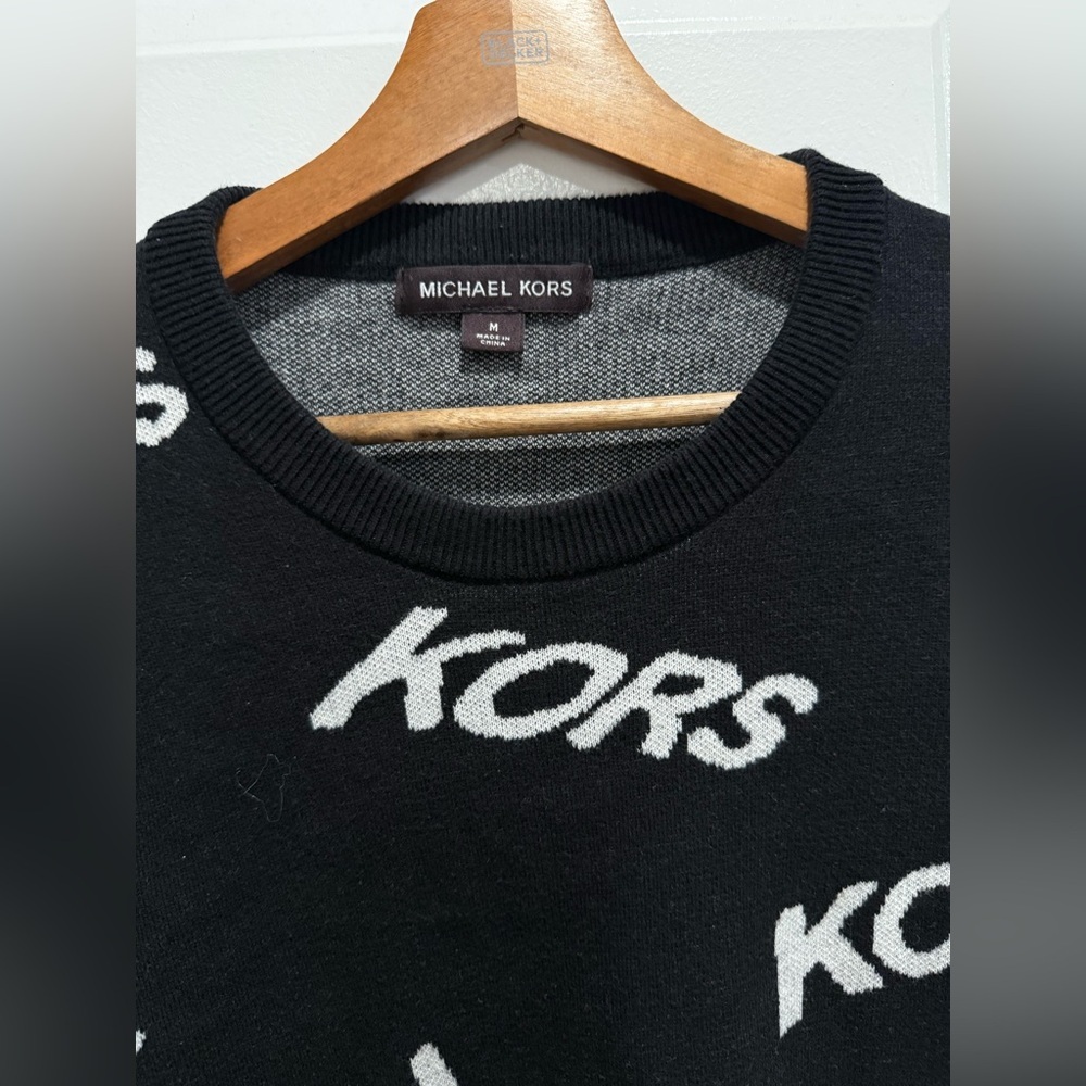 Michael Kors Black Sweater with White Logo - Picture 2 of 3